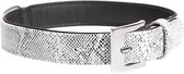 Duvoplus - Halsband Voor Dieren - Hond - Trendy Leder Halsband 24-29cm/14mm Grijs - 1st
