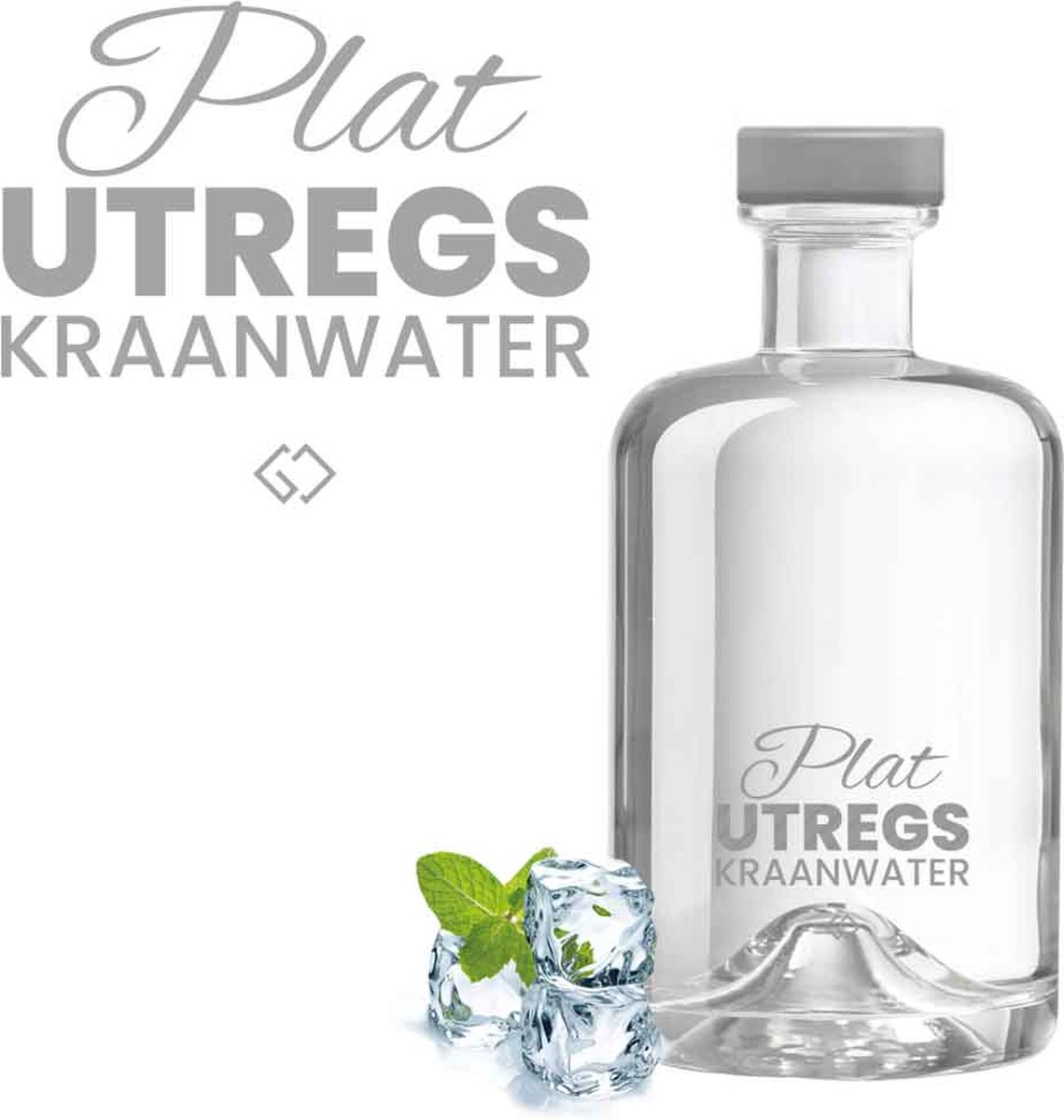 PROOST. - Waterkaraf 'PLAT UTREGS'