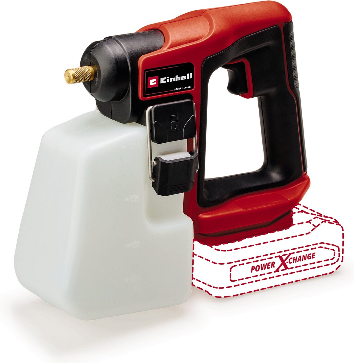 Einhell Accu Drukspuit GE-WS 18/10 Li Solo - Power X-Change - 18 V/Li-ion - Tankinhoud: 1 L - Maximale druk: 1,3 bar - Compact design - Excl. accu en lader