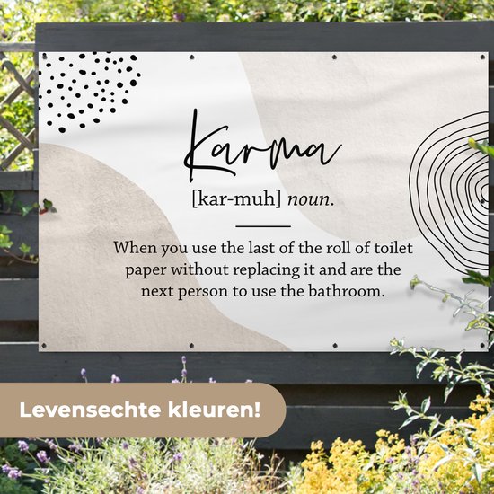 Décoration murale Karma - Papier toilette - Sorts - 180x120 cm - Poster jardin