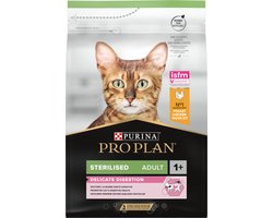 4x Pro Plan Kattenvoer Droog Adult Sterilised Delicate Digest Kip 3 kg