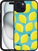 Cazy Hardcase Hoesje geschikt voor iPhone15 Citroenen