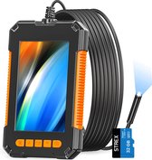 Strex Inspectiecamera met Scherm 5M - 1080P HD - 4.3 inch LCD scherm - IP67 Waterdicht - LED Verlichting - Endoscoop - Inspectie Camera - Incl. 32gb microSD