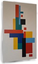 Formes colorées - Tableaux abstraits - Peintures toile art minimal - Décoration murale moderne - Tableaux sur toile - Art - 40 x 60 cm 18mm
