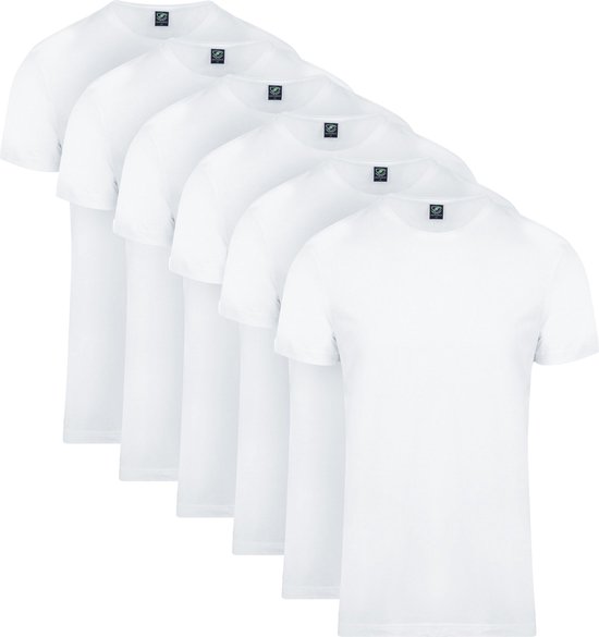 O-Hals 6-Pack Bamboe T-Shirt