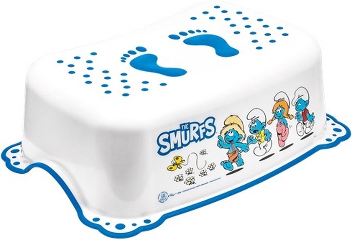Smurfenkrukje - De Smurfen - Opstapje met antislip rubber - 415x300x145mm