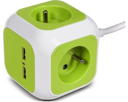GreenBlue MagicCube 4x stopcontacten 2x USB-aansluiting 1.4m