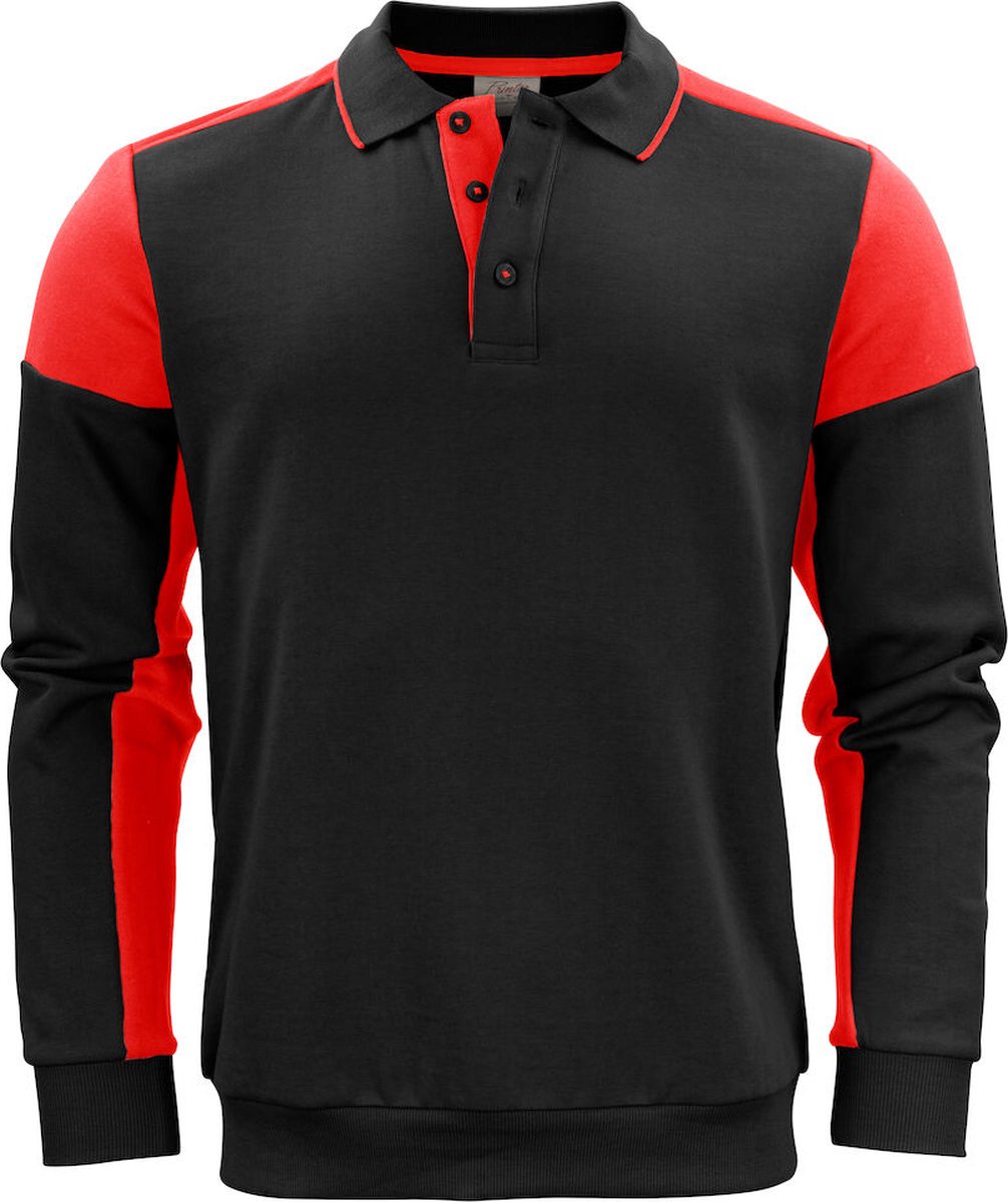 Printer PRIME POLOSWEATER PRIME 2262060 - Zwart/Rood - M