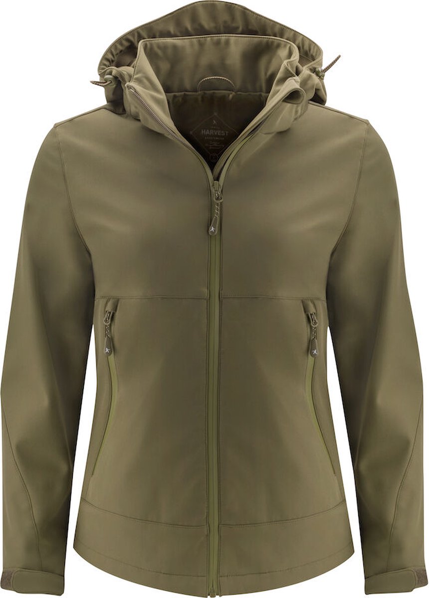 James Harvest SOFTSHELL LODGETOWN WOMAN 2121040 mosgroen