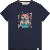 Stains and Stories boys t-shirt short sleeve Jongens T-shirt - dark royal - Maat 104