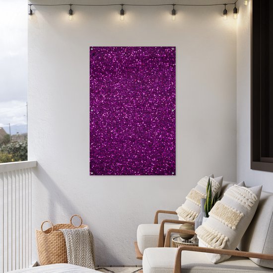 Affiche de jardin - Toile de jardin - Posters de jardin extérieur - Violet - Rose - Motifs - Abstrait - 80x120 cm - Jardin