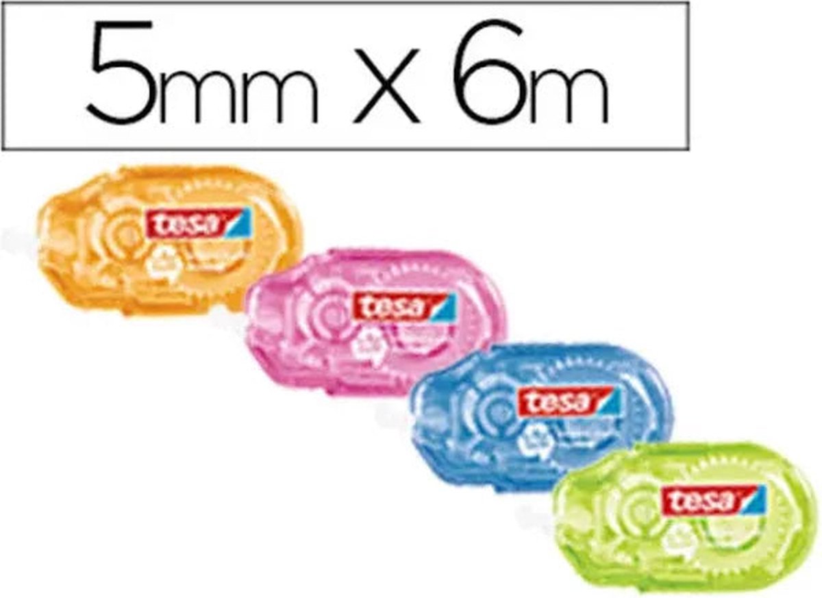 Correctietape tesa eco mini 5mmx6m doos à 16st | 16 stuks