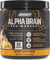 Onnit - Alpha Brain - Pre workout Yuzu Peach