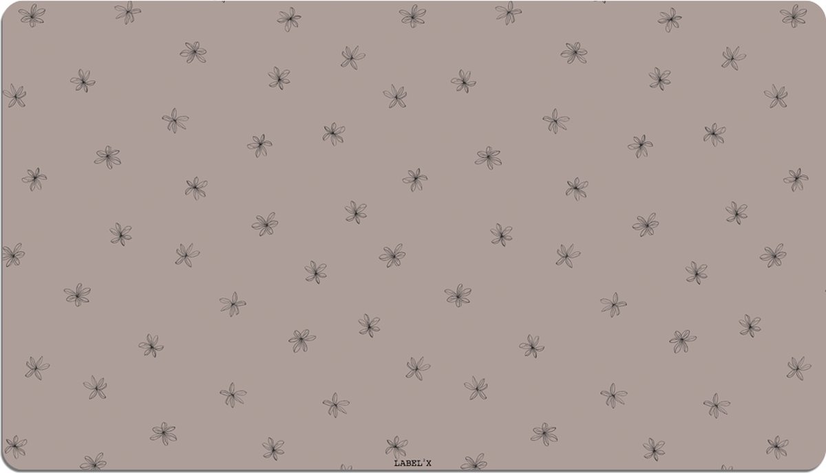 Label2X - Knutselmat Soft Flower - 70x45cm - Placemats