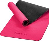 Yoga mat - Yogamat - Fitness mat - Sport mat - Fitness matje - Pilates mat - Oprolbaar - 190 x 60 x 0.6 cm - Roze
