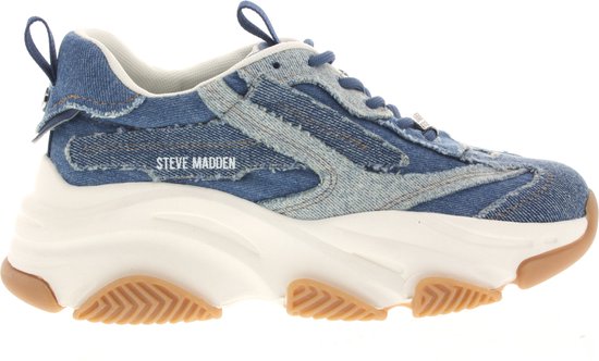 Dames Sneakers Steve Madden Possession-e Denim Jeansblauw - Maat 41