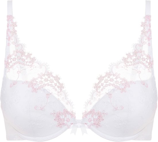 Simone Pérèle - Wish Push-Up Triangel BH Crystal White - maat 70F - Wit