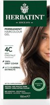 Herbatint 4C As Kastanje - Haarverf - Permanente vegan haarkleuring – 8 plantenextracten - 150 ml