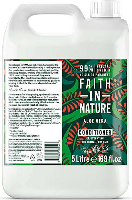 Faith In Nature Aloë Vera Conditioner Navulverpakking