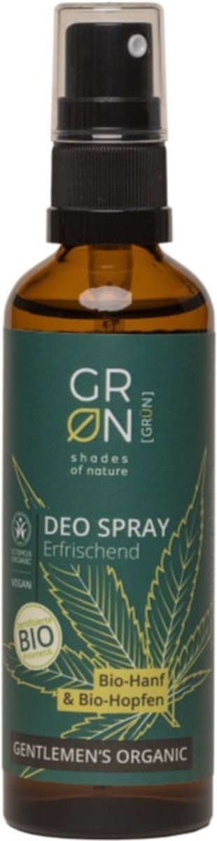 Goedkoopste GRN Gentlemen's Organic Deodorant Hennep & Hop 75 ml