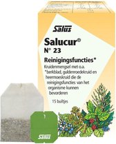 Salus Salucur Kruidenthee - Thee - Reinigingsfuncties – Biologisch Vegan Glutenvrij – 15 zakjes