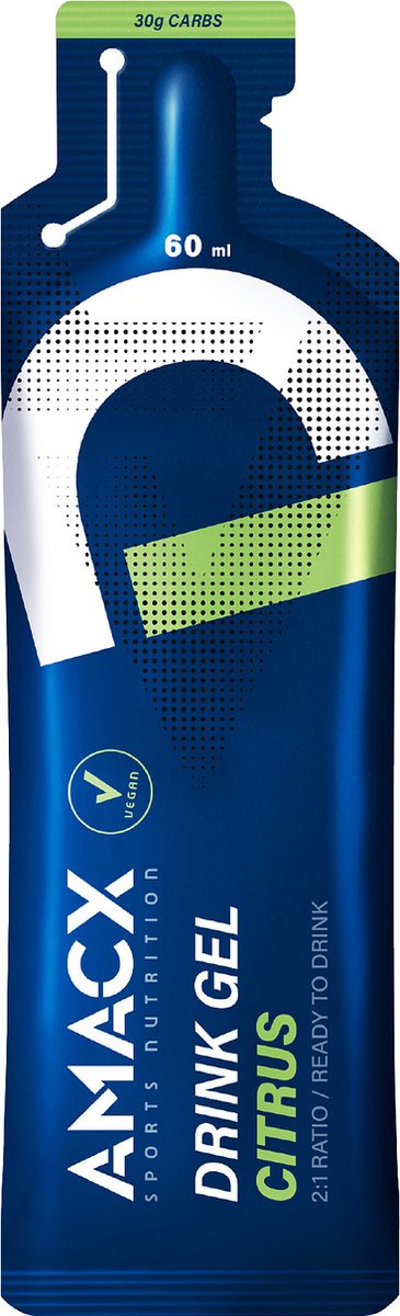 Amacx Drink Gel - Sportgel - Energy Gel - Energiegel - Citrus - 12 pack — afbeelding 2