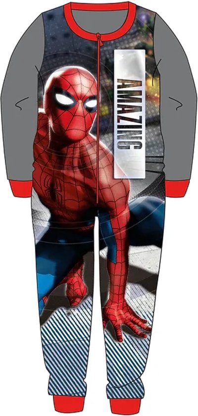 Spiderman onesie - ritssluiting - Spider-Man onesies huispak - maat 110/116
