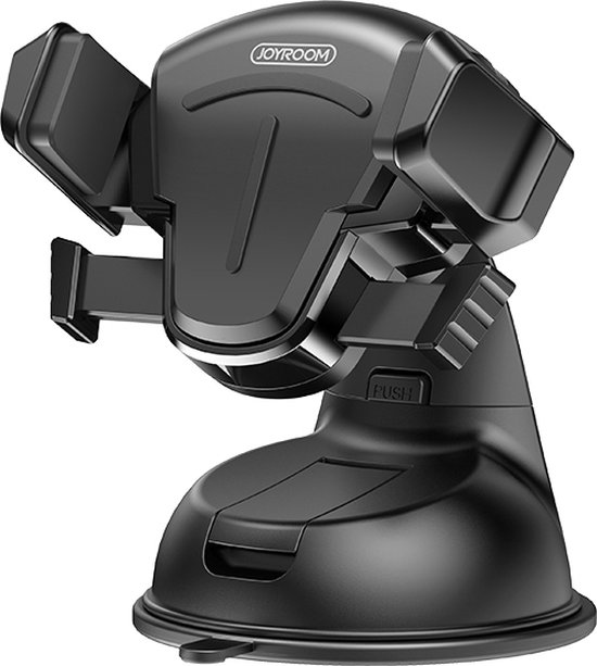 Dashboard telefoonhouder auto - Voorruit telefoonhouder auto - Verstelbare autohouder 360° draaibaar - Voor 4,7–7 inch smartphones - Joyroom - Zwart
