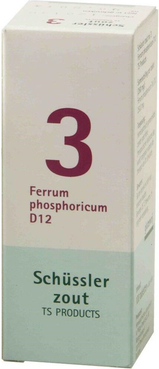 Goedkoopste Pfluger Schussler Zout nr 3 Ferrum Phosphoricum D12 - 1 x 100 tabletten