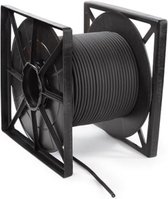 HQ-Power Microfoonkabel, OFC, mono, 100 m, zwart, perfect voor geluidsoverdracht