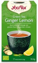 6x Yogi tea Green Tea Ginger Lemon Biologisch 17 stuks