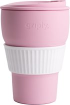 Griply to go - Tasse à café pliable en silicone avec anneau - Pink - 355ml