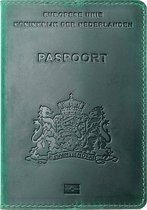 YONO Etui Passeport Nederland -Bas Cuir - Sac Housse Support - Vert Foncé