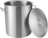 Bol.com kookpot 397 L roestvrij staal 350 x 410 mm groot volume voorraadpan composiet bodem geschikt als aspergepot sauspot prak... aanbieding