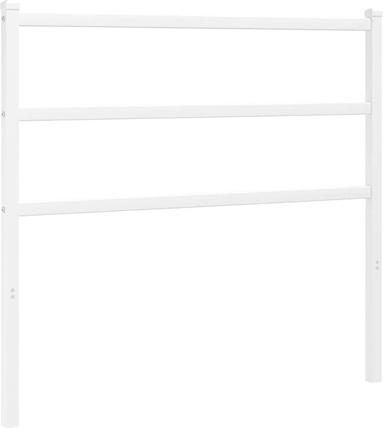 vidaXL - Tête de lit - 107 - cm - métal - blanc