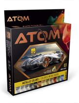 AMMO MIG 20702 ATOM - Metallic Colors - Acryl Set 12x20ml Verf set