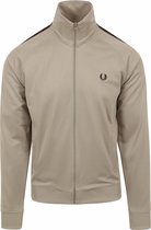 Fred Perry - Taped Track Jacket Greige - Heren - Maat L - Modern-fit