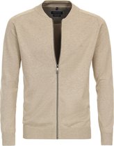 Casa Moda - Cardigan Zip Beige - Homme - Taille 5XL - Coupe régulière