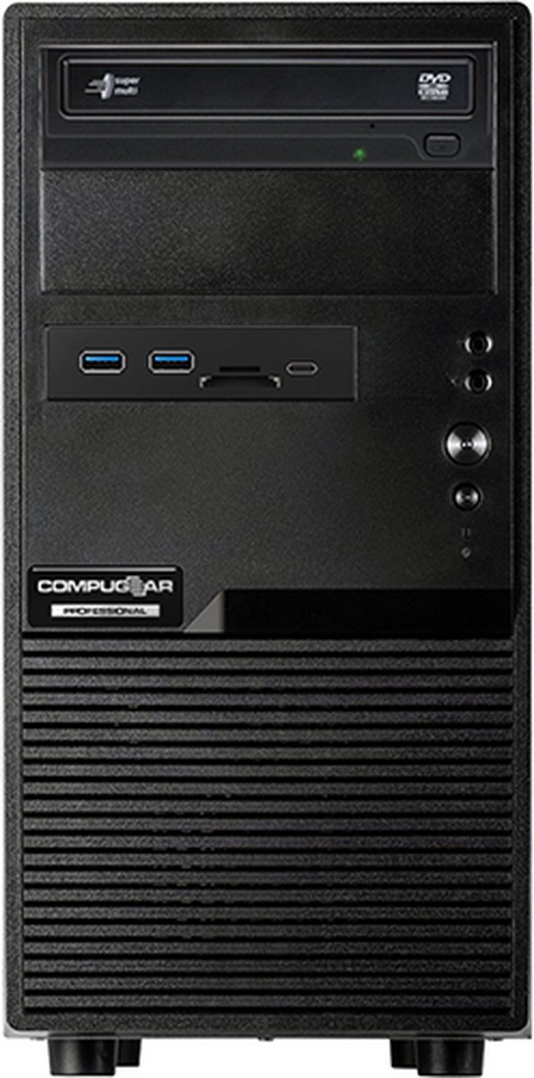 Core i9 - 64GB RAM - 2TB M.2 SSD - WiFi - Bluetooth - CD/DVD-drive - Cardreader - USB-C - Windows 11 Pro (COMPUGEAR P-375149)