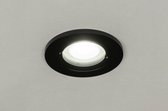 Lumidora Inbouwspot 73085 - DEVON - GU10 - Zwart - Metaal - Buitenlamp - Badkamerlamp - IP54 - ⌀ 7.9 cm