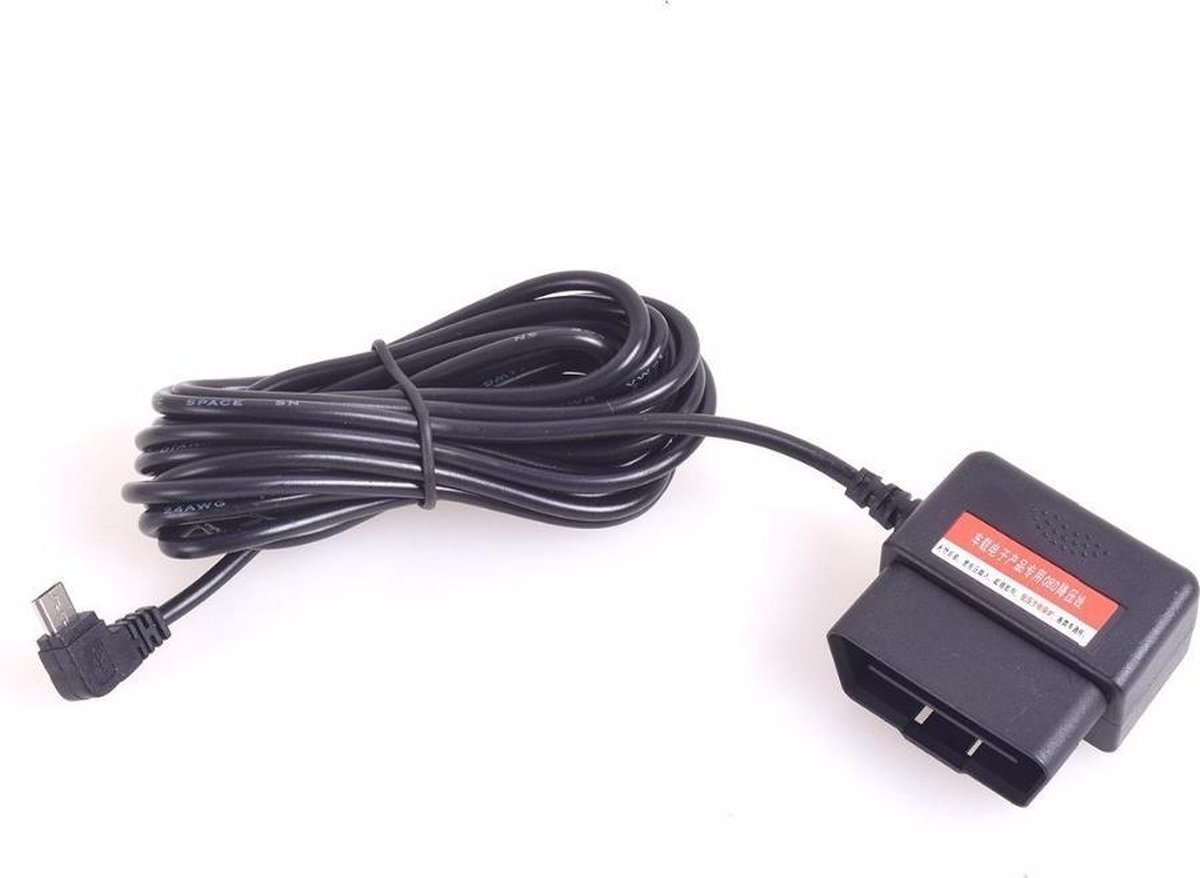 OBD voeding adapter kabel OBD2 naar MICRO USB aansluiting 3m kabel / HaverCo