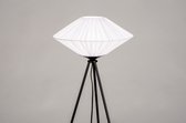 Lumidora Vloerlamp 74159 - MODENA - E27 - Zwart - Wit - Metaal - ⌀ 63 cm