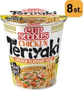 Nissin Cup Noodles Teriyaki Chicken 64 Gram - Voordeelverpakking - 8 stuks