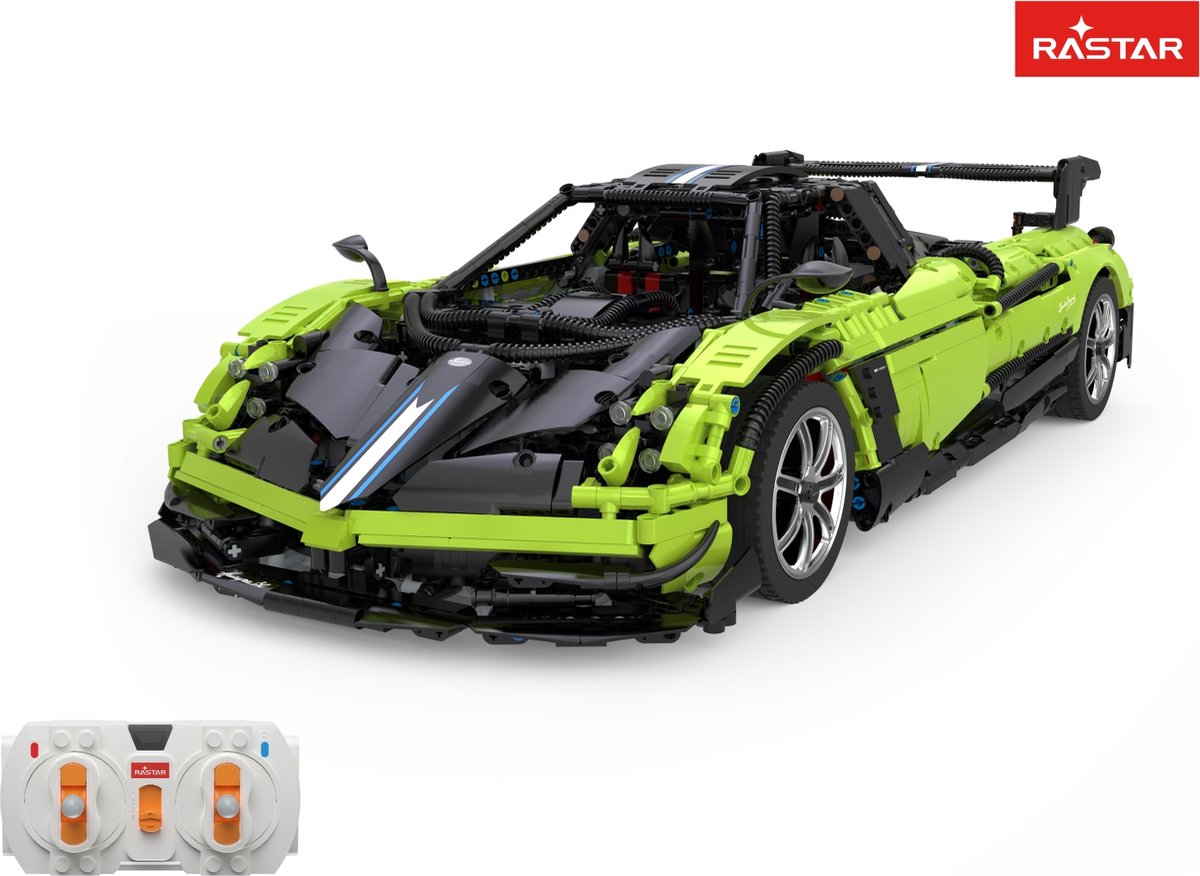 RASTAR - Pagani Huayra BC - Officieel Gelicenseerd - RC - Bestuurbaar - Past op bekende merken - 2902 onderdelen - Bouwset - Kinderen - Volwassenen