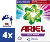 Ariel Lessive en poudre Color & Style - 4 x 1 105 kg (272 lavages)