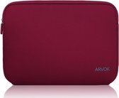 Arvok Laptop Sleeve 15,6 pouces - Housse pour ordinateur portable - Housse pour ordinateur portable - Convient pour Macbook - Rouge foncé