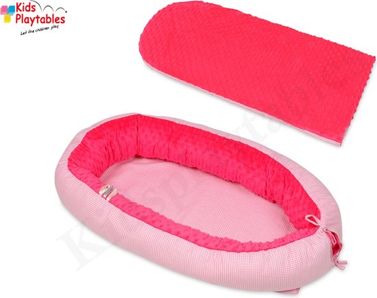 Babynestje Cocon Wieg Ledikant Teddy Pluche 90x50 cm Babynestje Cocon Wieg Ledikant Teddy Pluche 90x50 cm