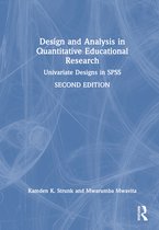 Design and Analysis in Quantitative Educational Research