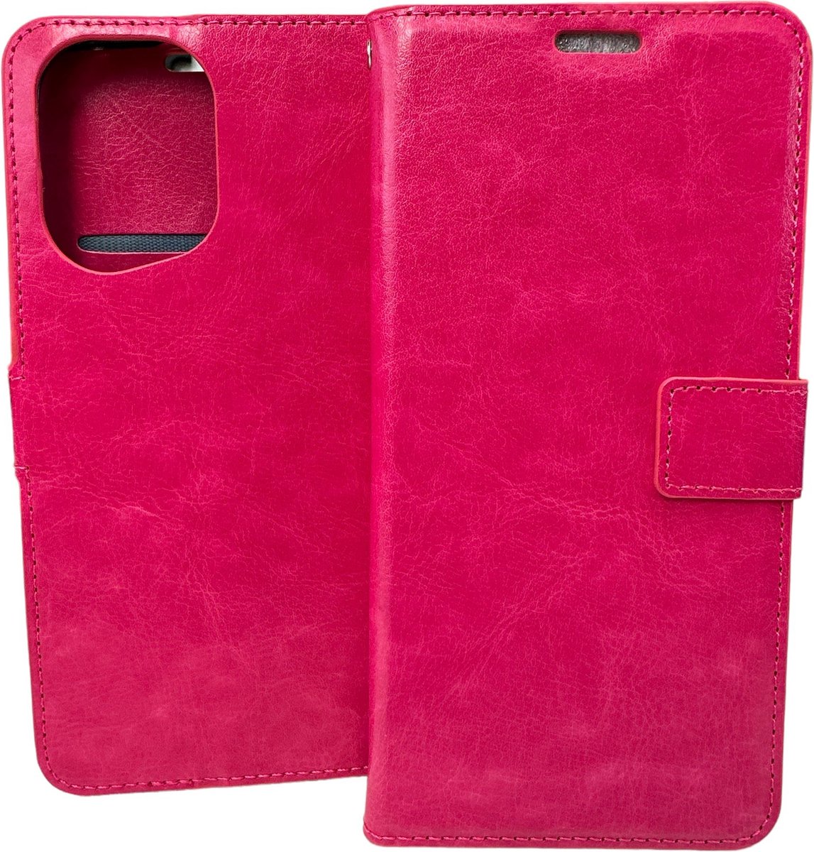 Portemonnee Book Case Hoesje Geschikt voor: Oppo Find X5 Pro - roze