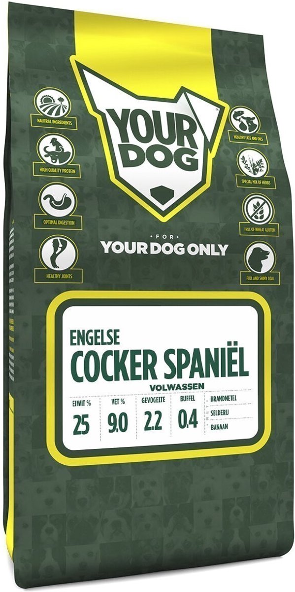 Yourdog Yourdog Engelse cocker spaniël Rasspecifiek Adult Hondenvoer 6kg | Hondenbrokken